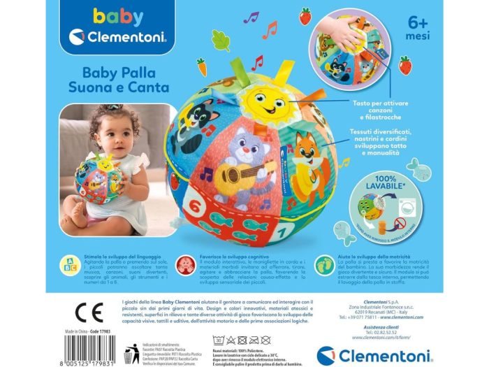 Clementoni Baby Palla Suona e Canta 6m+ - immagine 8