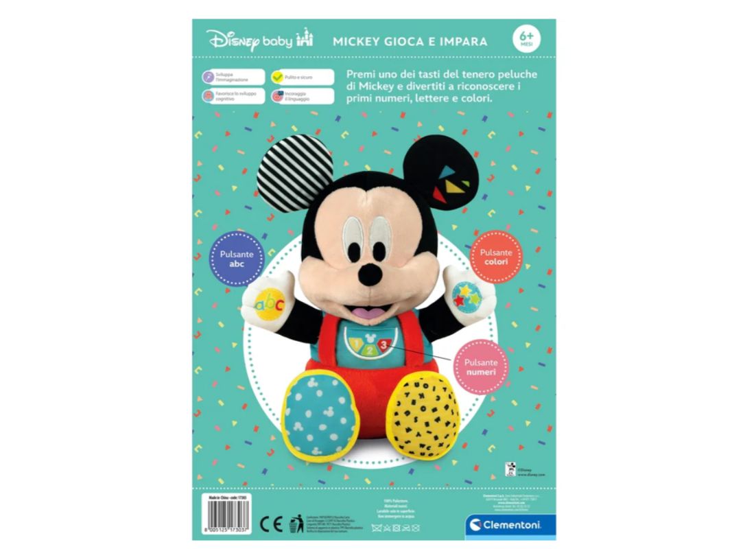 Clementoni Baby Mickey-Minnie Gioca e Impara 6m+ - immagine 6