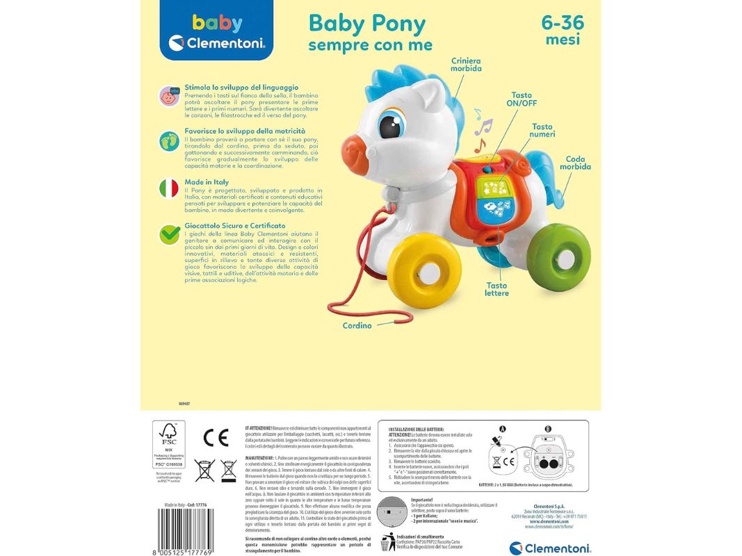 Clementoni Baby Pony-Unicorno 6-36m - immagine 5