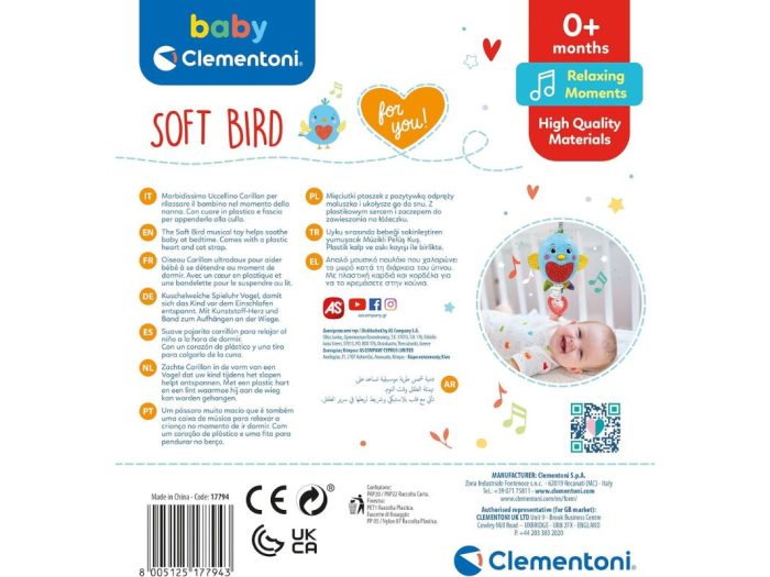 Clementoni Carillon Soft Bird 0m+ - immagine 4
