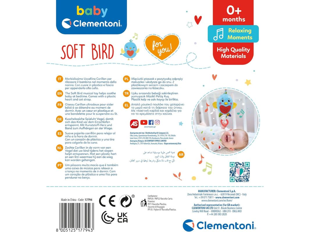 Clementoni Carillon Soft Bird 0m+ - immagine 4
