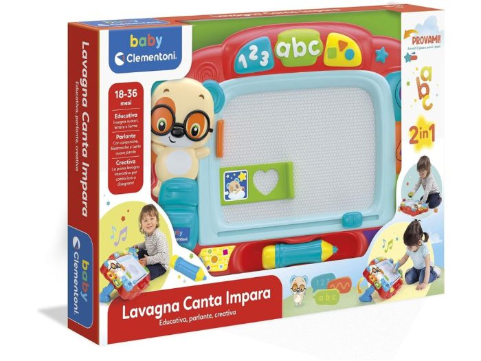 Clementoni Baby Lavagna Canta e Impara Magnetica Bambini 18-36m
