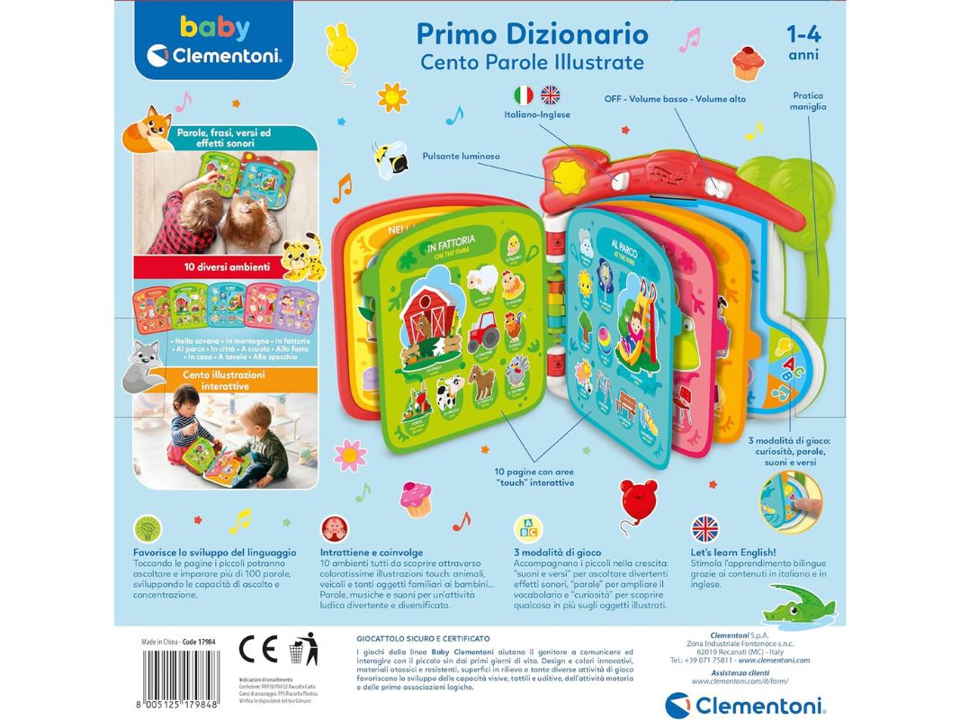 Clementoni Baby Scopro Il Mondo in 100 Parole, Gioco Educativo Bambini 1-4 Anni - immagine 8
