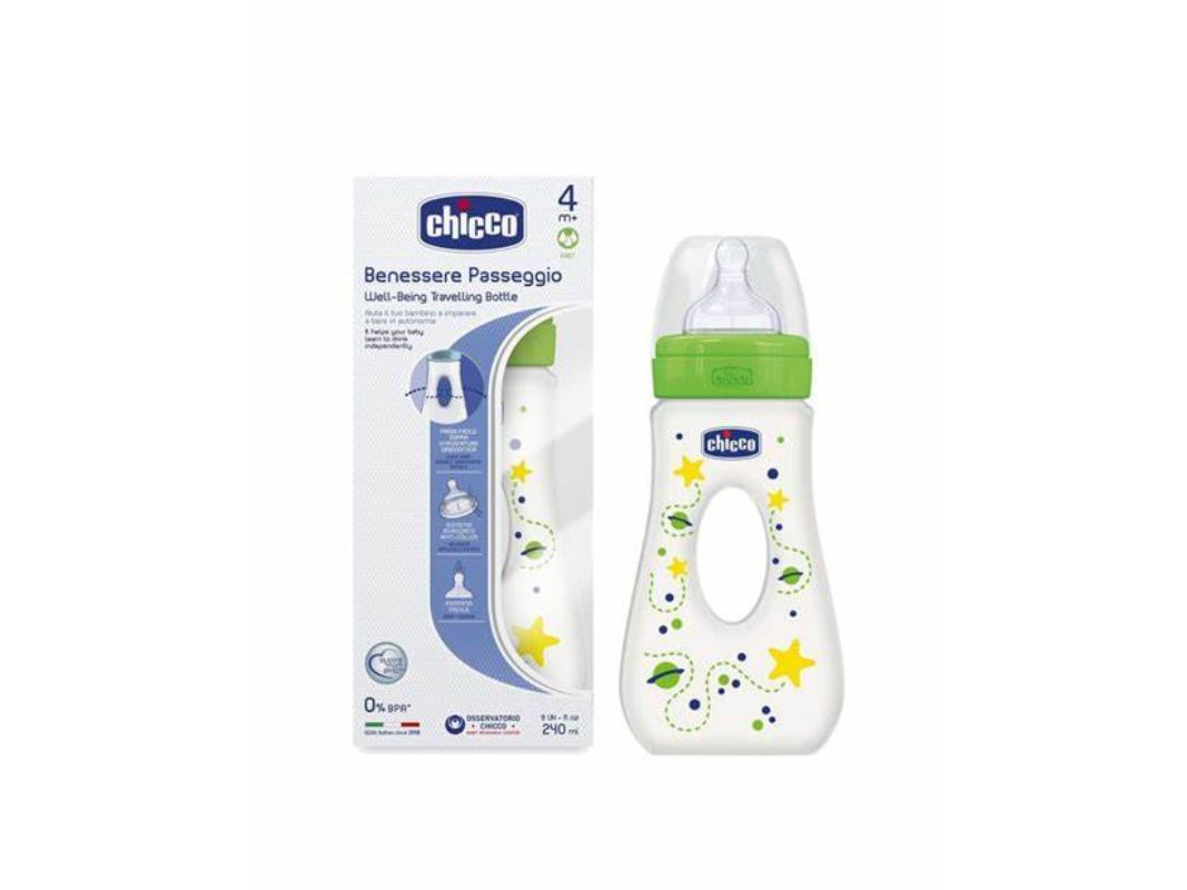 Chicco Biberon Plastica Silicone Passeggio 240ml - immagine 2