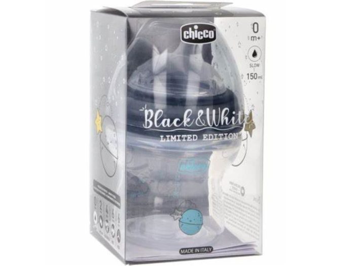 Chicco Biberon BLack and White