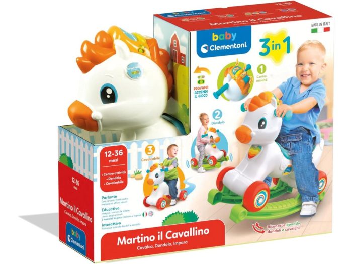 Clementoni Cavalcabile Martino il Cavallino - Nuvola Dolce Unicorno