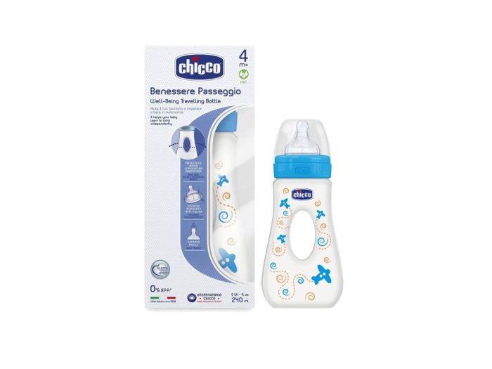 Chicco Biberon Plastica Silicone Passeggio 240ml