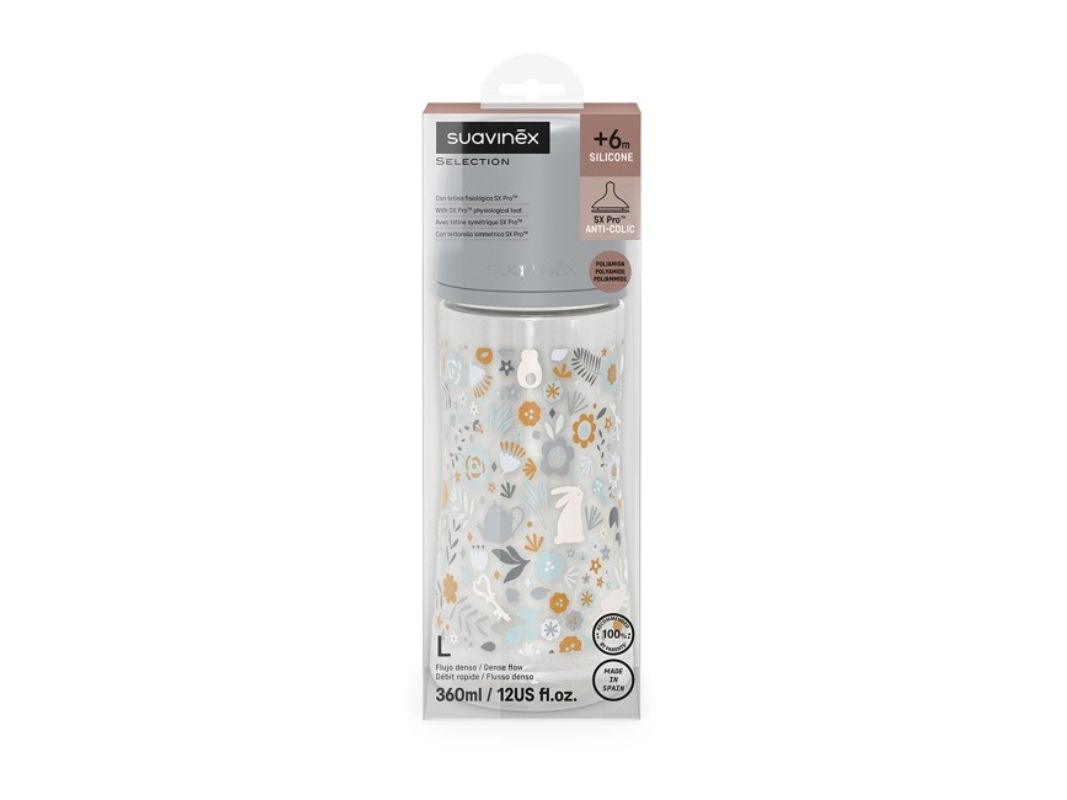 Suavinex Biberon Tettarella Simmetrica in Silicone SX Pro e Valvola Anticolica - immagine 2