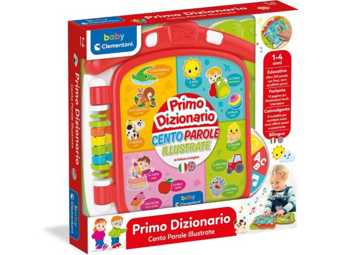 Clementoni Baby Scopro Il Mondo in 100 Parole, Gioco Educativo Bambini 1-4 Anni