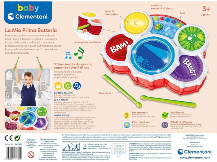 Clementoni La Mia Prima Batteria 3+ - immagine 2