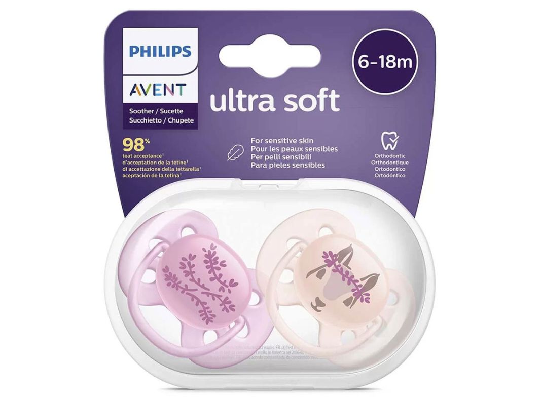 Philips Avent Succhietti Ultra Soft 6-18m 2pz - immagine 2