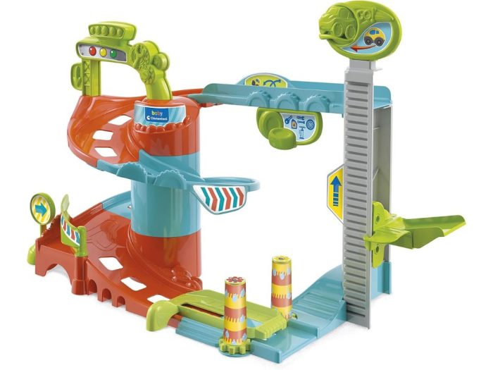 Clementoni - Fun Garage Baby Track, Box e Pista Macchinine 18m+ - immagine 5