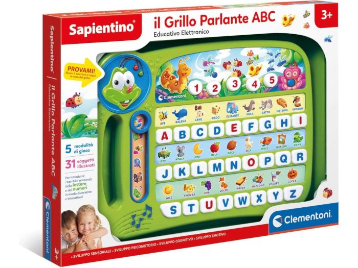 Clementoni Sapientino - Alfabetiere Grillo ABC - Gioco Educativo Parlante 3+