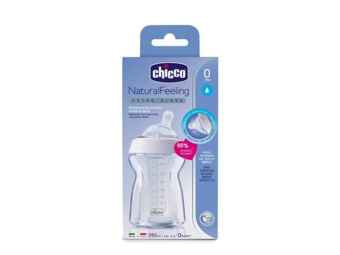 Chicco Biberon Natural Feeling Vetro - immagine 3