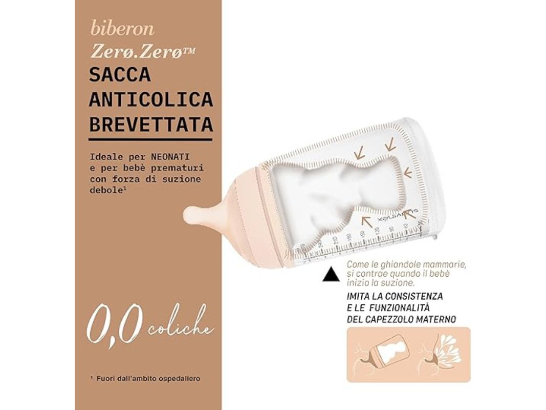 Suavinex, Biberon Anti-Coliche Zero Zero, con Tettarella in Silicone - immagine 6