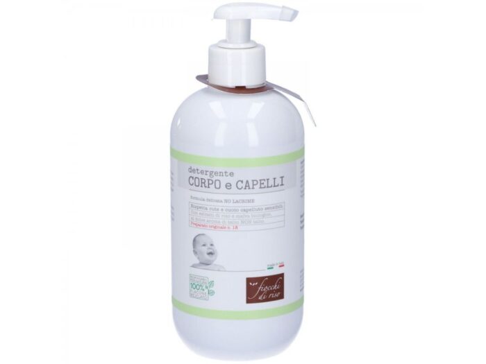 Fiocchi di Riso Detergente Corpo e Capelli Talco 400ml