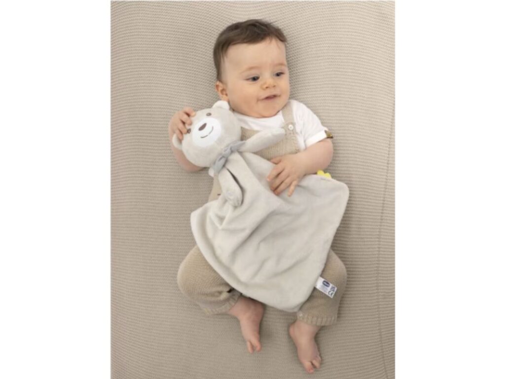 Chicco Maxi Doudou – Peluche Musicale Morbido e Sensoriale per Neonati - Beige image